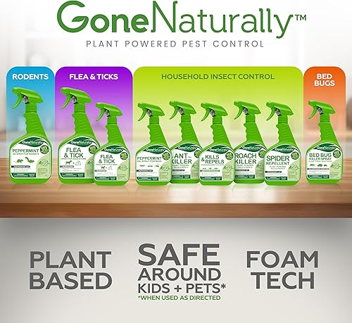 Miniatura 7 de Spray para pulgas y garrapatas para gatos y el hogar, mata por contacto a base de plantas sin olor, seguro para gatos, no mancha, espray de chinches