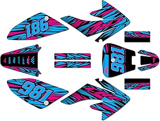 Graphics Kit for Honda CRF 70 (2004-2019) Twitch Series Cm 09 Mil - Dirt bike Custom Racing Graphics Decals Stickers Kit, no-plastics