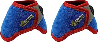 Professional Equine No Turn Quick Wrap Neoprene Horse Bell Boots Blue 4115E
