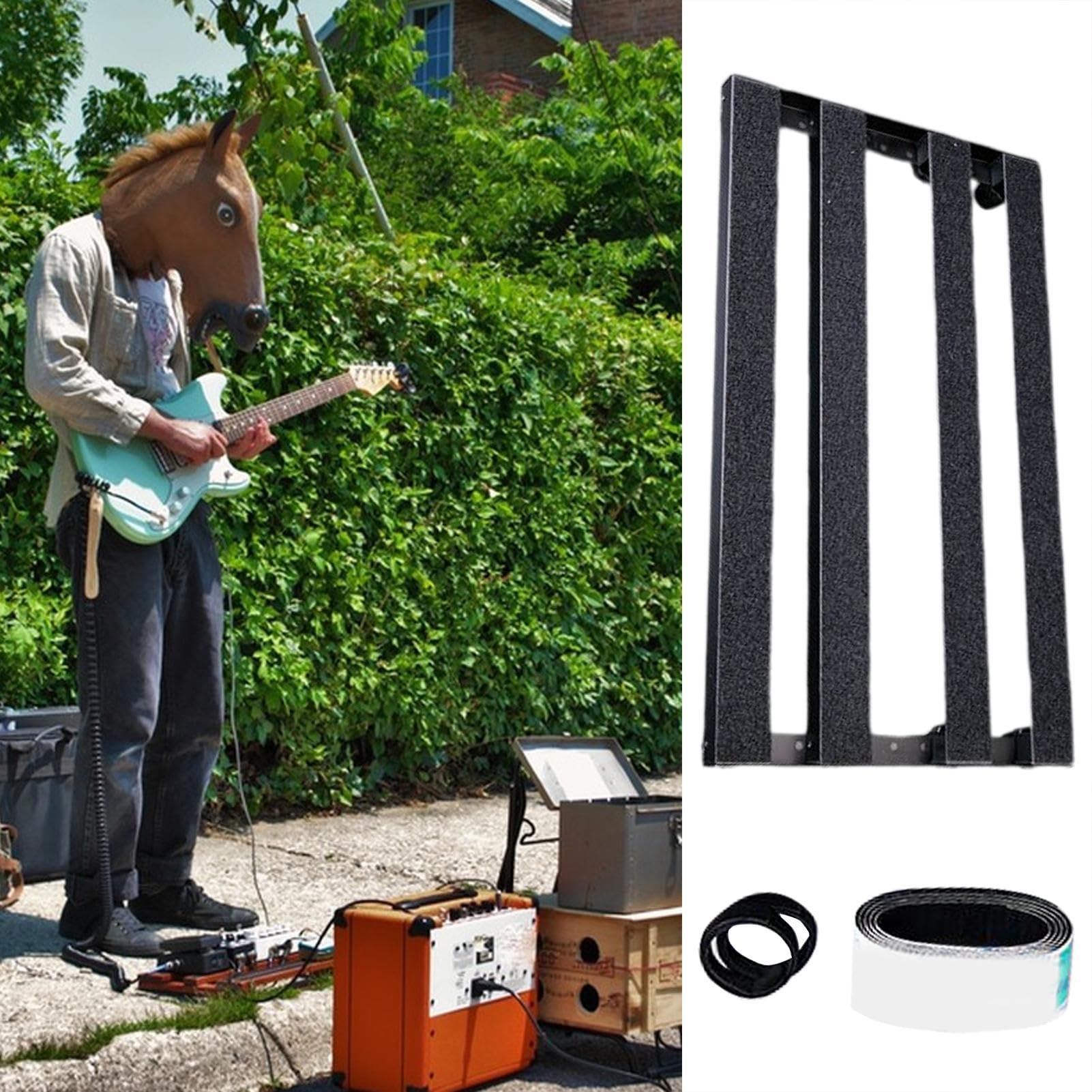 Pedalboard per Chitarra per chitarra di precisione e robusti | Pedalboard Effetti Chitarra In Lega Per palco, studio, amanti della musica, musicisti, professionisti, principianti