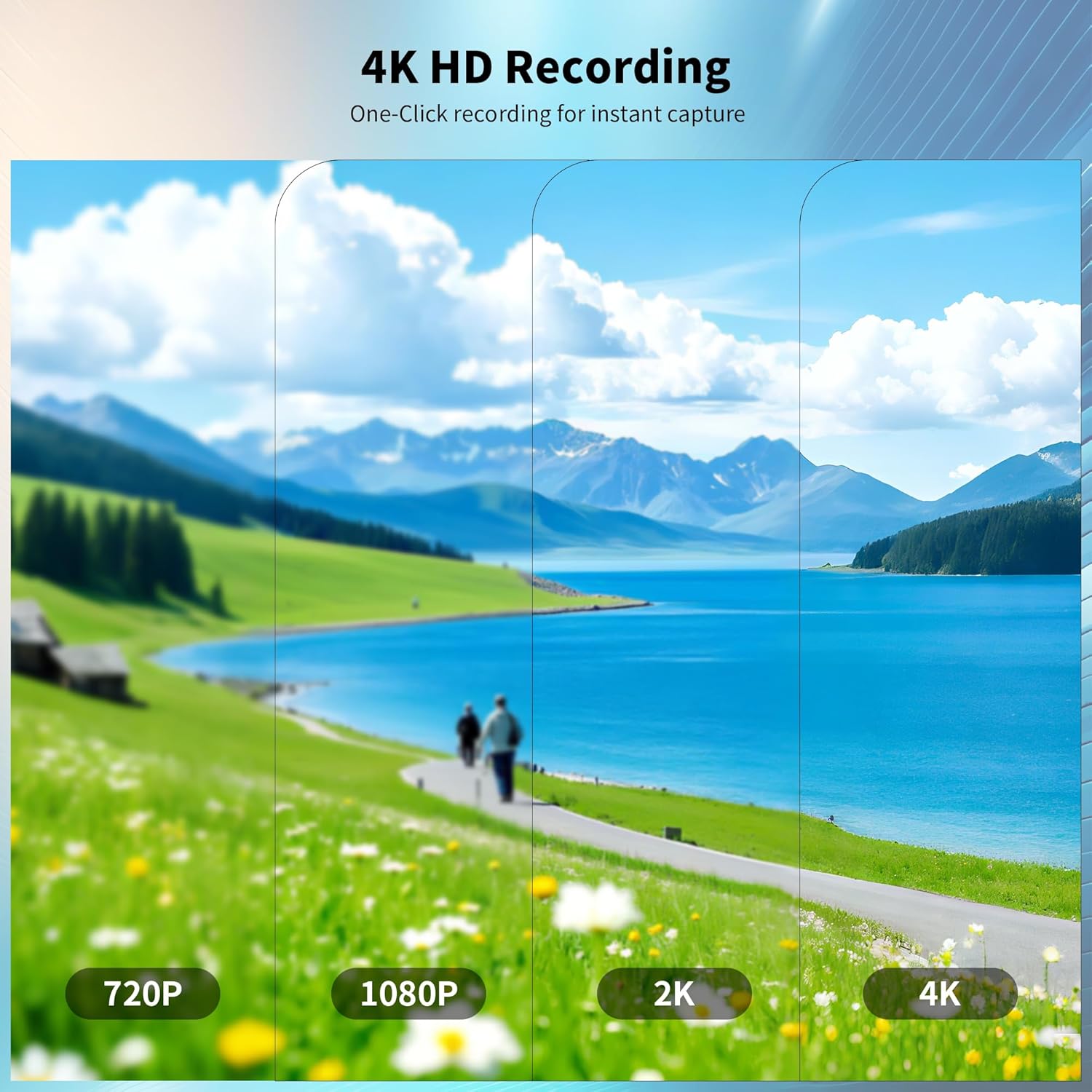 4K Body Camera, WiFi Action Camera with 128GB Card, Hands-Free POV Cameras, Mini Body Cam with Magnetic Clip, Wearable Small Body Camera, Portable Camcorder for Working, Vlogging, Fishing, Travel