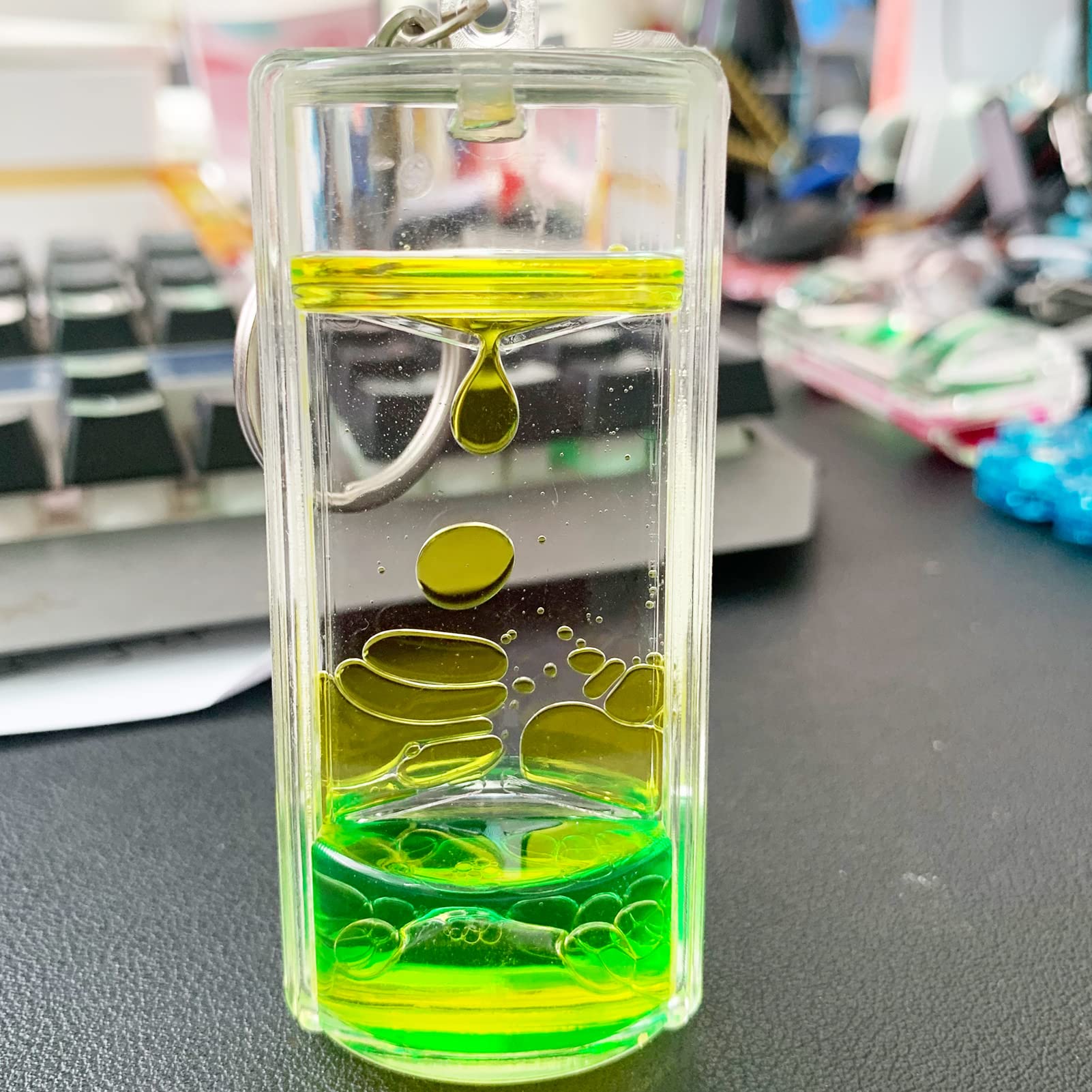 Amazon｜オイルタイマー 水車 オイル砂時計 13.5*9.cm 大きい 水時計