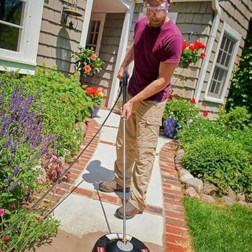 Briggs & Stratton 14 inch Rotating Surface Cleaner for Gas Pressure Washers with Quick Connect Wands and Dome Shape Cover, Black
