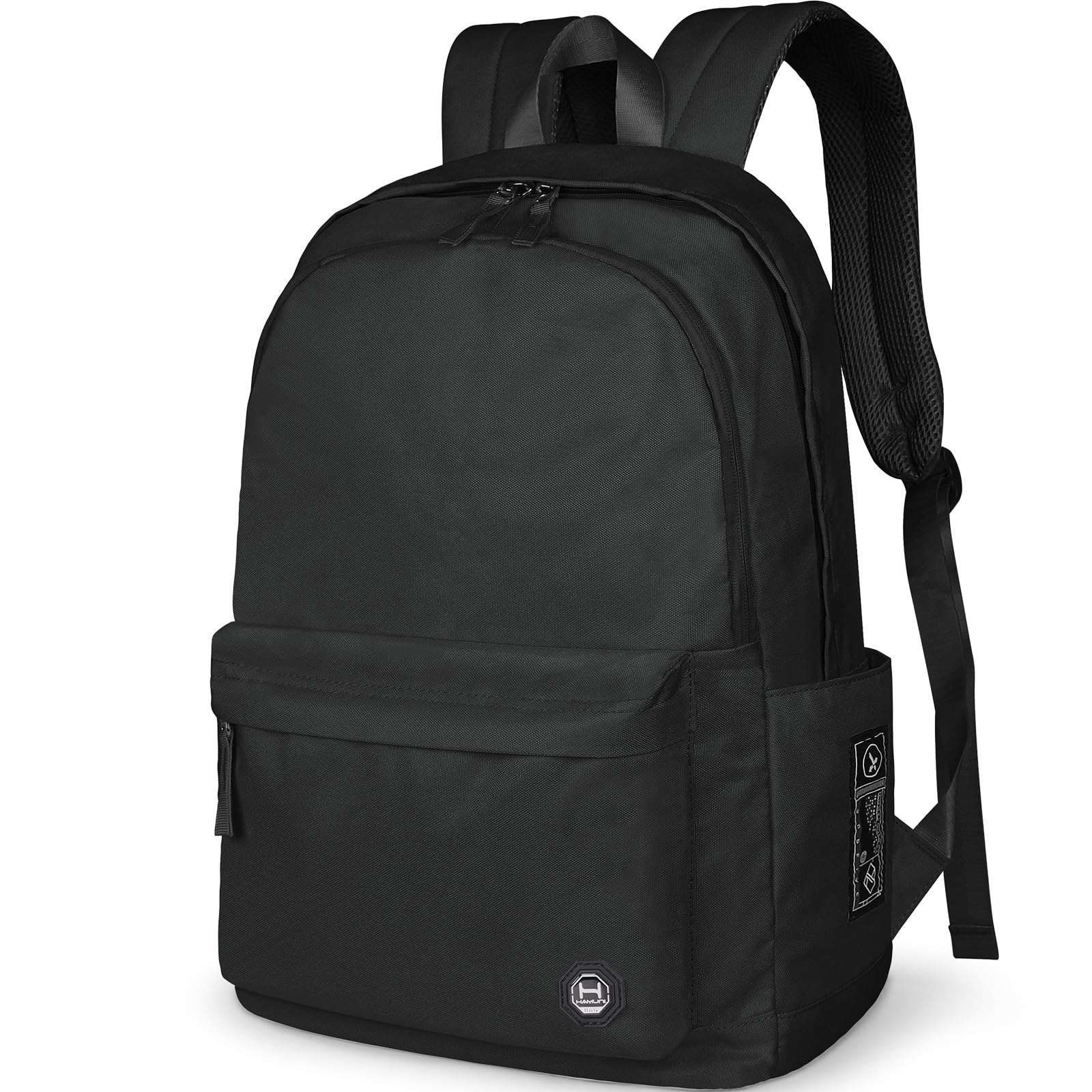 HAMUNI Mochila unisex clásica escolar universitaria ligera casualpara viajes universitarios bolsa de trabajo de negocios, para hombres, mujeres, niños y niñas, se adapta a portátiles de 15 pulgadas