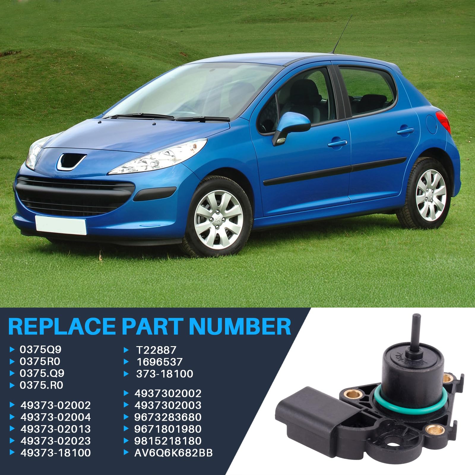 Capteur De Position D’actionneur Turbo Hoite – Compatible Peugeot, Citroën, Ford (C3, DS3, Fiesta…) | Références 49373-02002, 9673283680 - 9