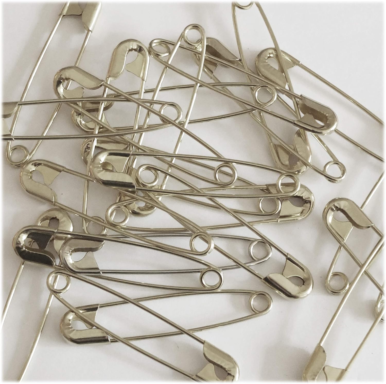 Safety PINS Size 3 (2) Silver Tone Bulk PK/100 Made in USA