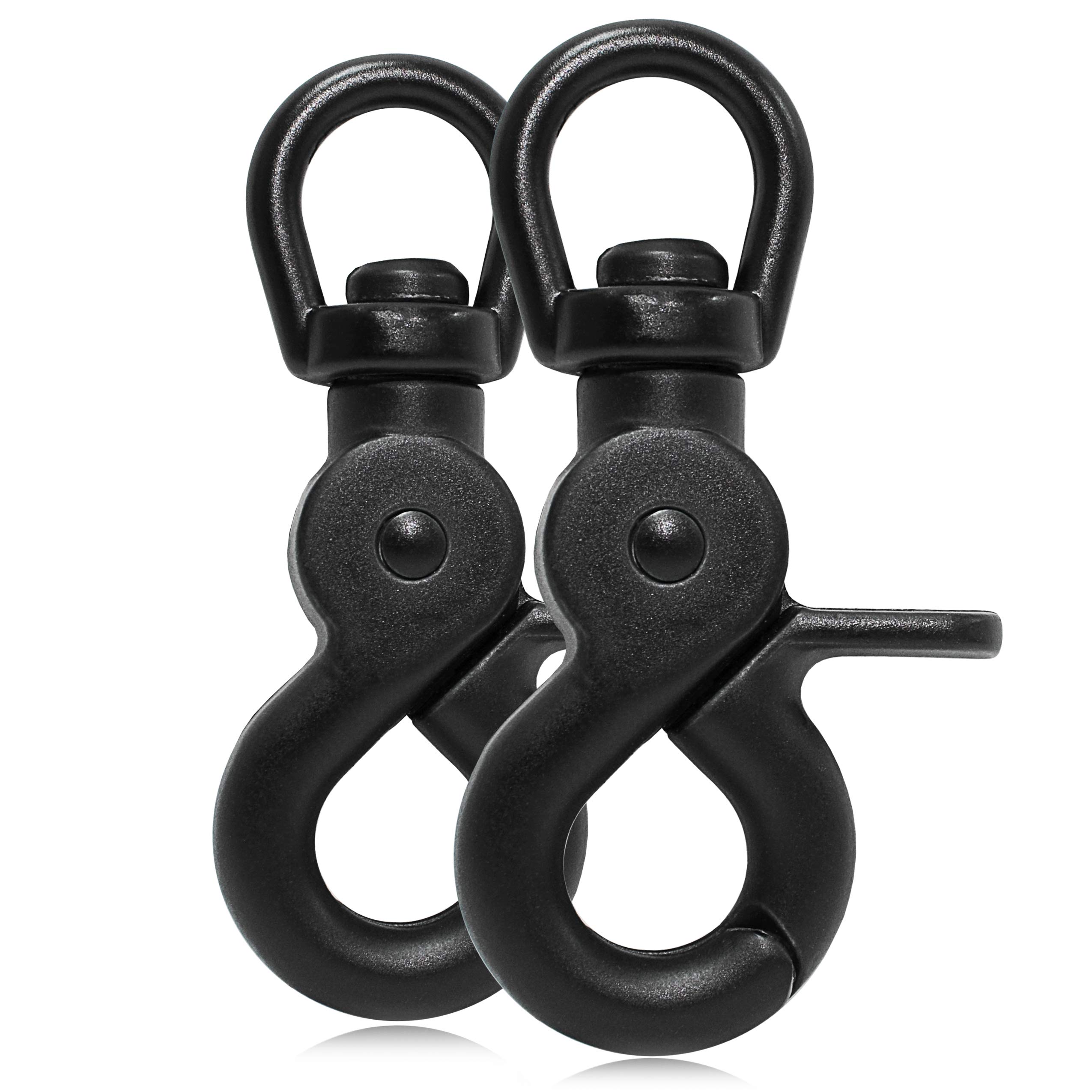 2 Moschettoni Girevoli 360° In Alluminio, Per Escursionismo E Pesca, Portata 200/400 Kg, Verde