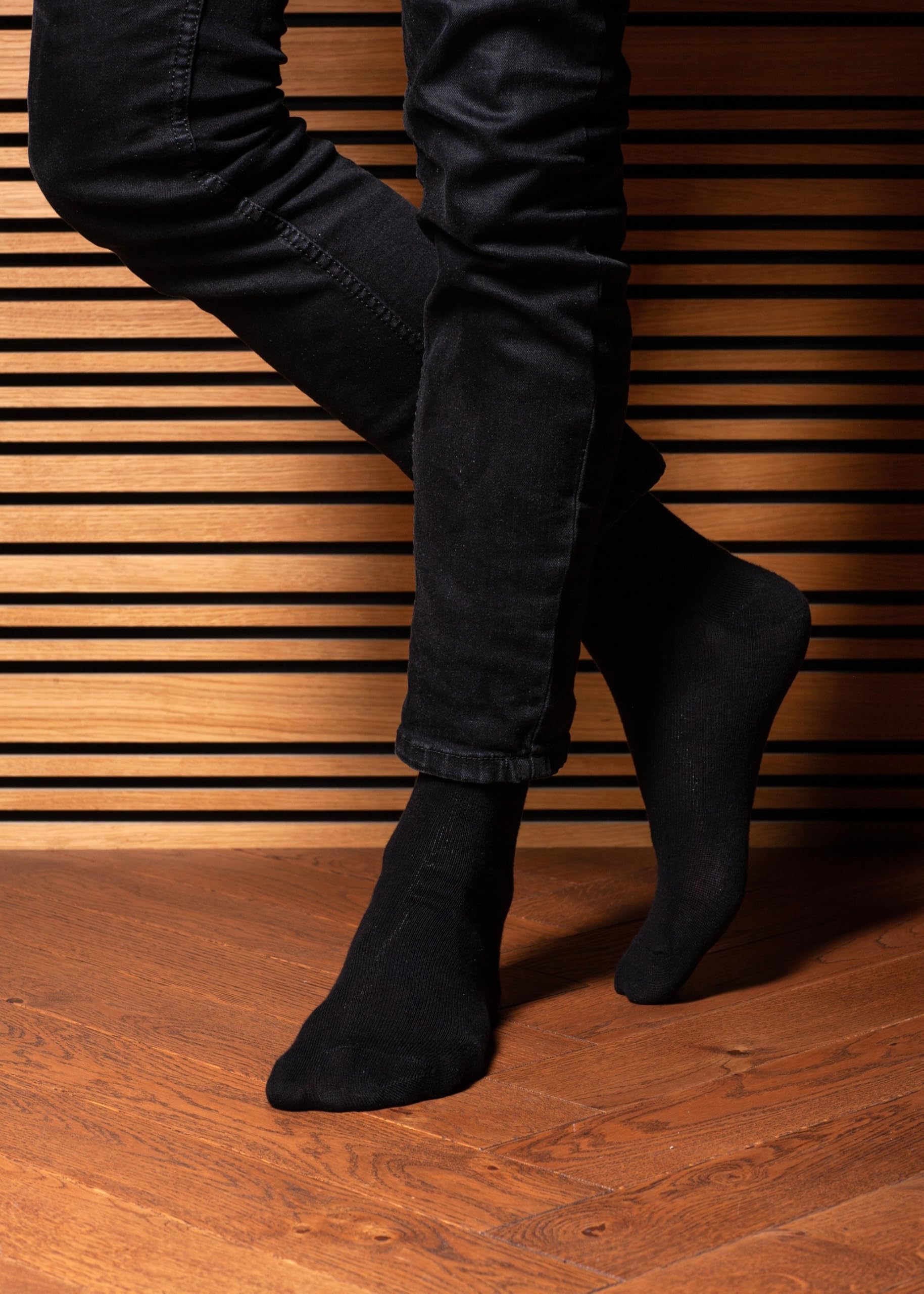 NUDUS Calcetines de algodón para hombre, caja de regalo de 5 pares, suaves, finos y transpirables