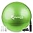 SmarterLife Exercise Ball Yoga Ball for Fitness, Balance, Stability, or Pregnancy, Gym Ball for Core Workout, Physical Therapy, Yoga Ball Chair for Office, Anti-Slip Anti-Burst (45 cm, Lime)