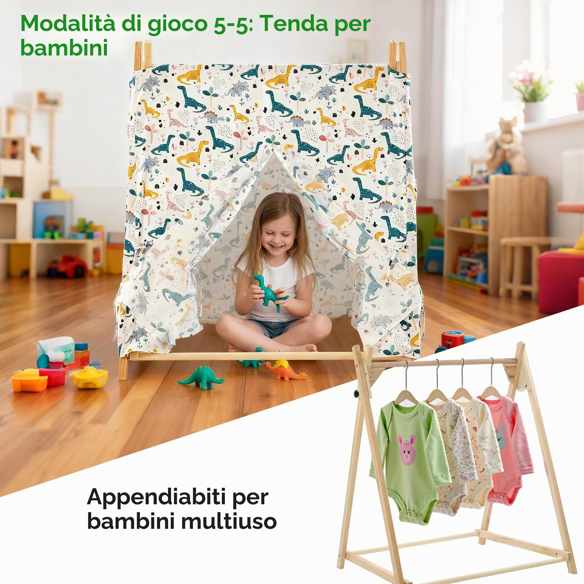 Set altalena pieghevole 5 in 1 per neonati e bambini, con supporto, altalena, seggiolino, ponticello, amaca, tenda da gioco, per bambini dai 3 anni in su