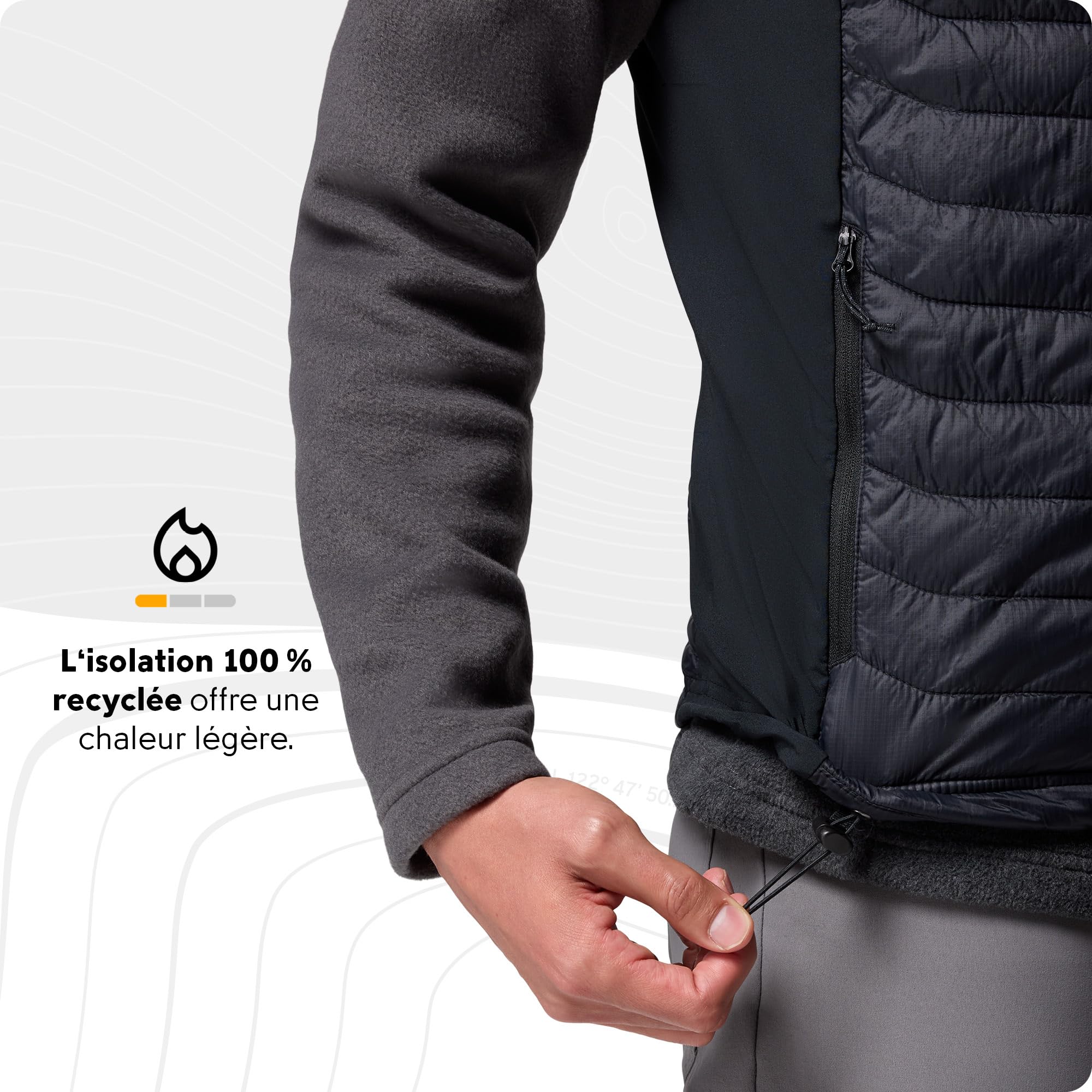 Columbia Powder Pass Hybrid Vest, Doudoune Sans Manches pour Homme