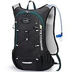 Lightweight Hydration Backpack, Running Backpack with 2L Water Bladder, Hydro Water Daypack for Cycling Hiking Rave for Men Women