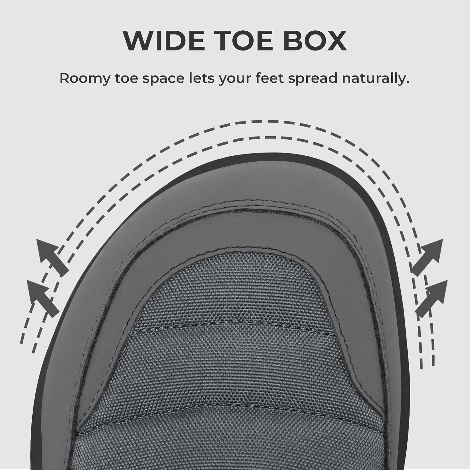 Men's Winter Barefoot Boots Barefoot Snow Boots with Wide Toe Box Zero Drop Sole Warm Water Repellent Minimalist Sneakers - Image 4