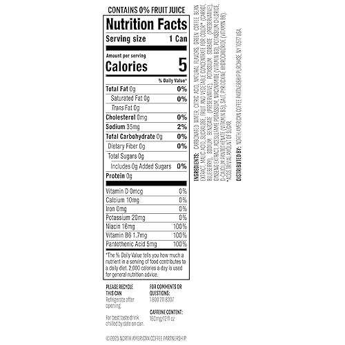 Miniatura 2 de Starbucks Bebida energética helada, limonada de arándanos, bebida energética sin azúcar, cafeína a base de plantas, hidratación, claridad mental,