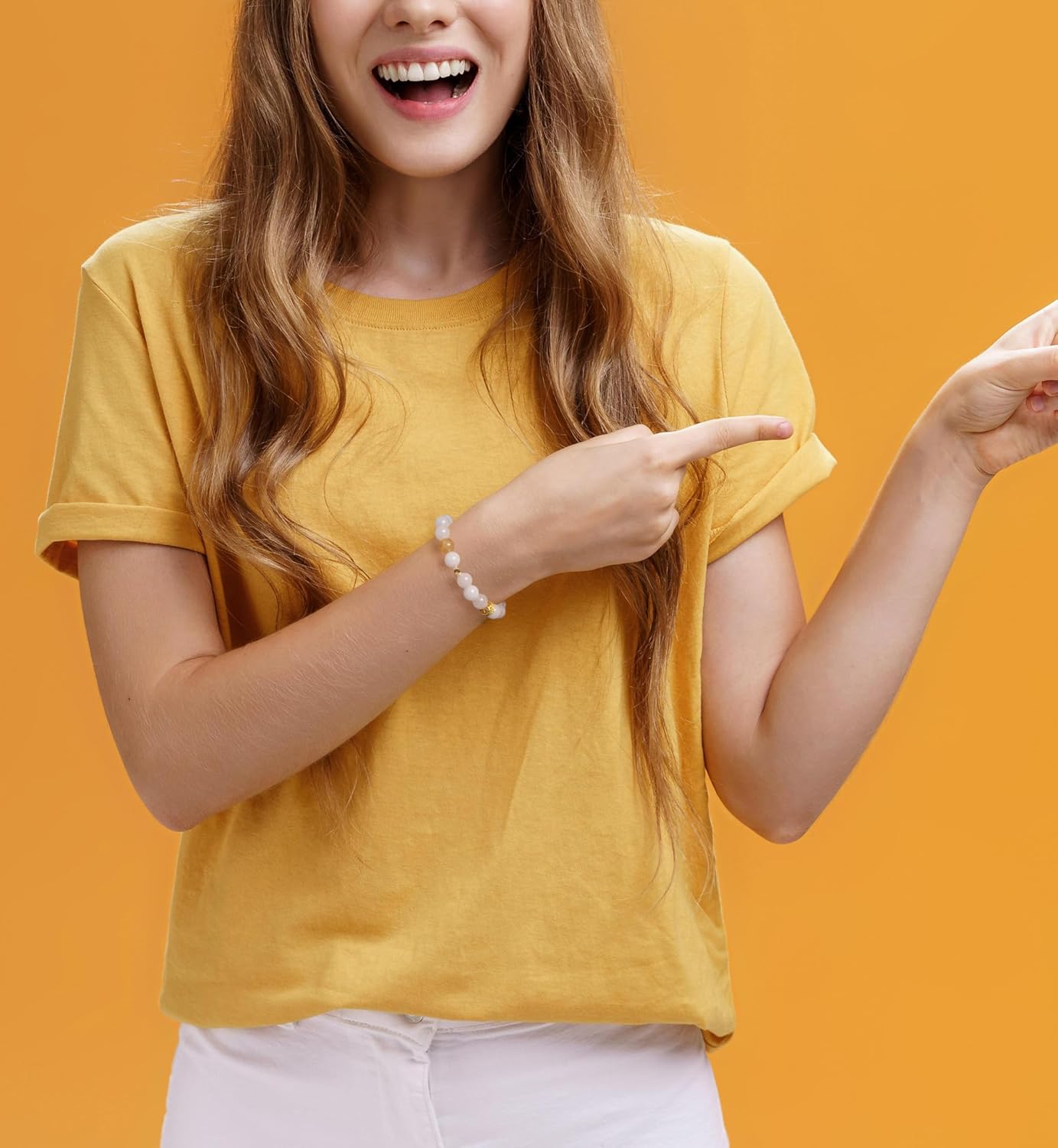 OITUDOBEM Natural Crystal Beaded Bracelet for Women Handmade 8mm Healing Gemstone Stretch Bracelets for Yoga Meditation Stress Relief Jewelry Gifts - Image 6