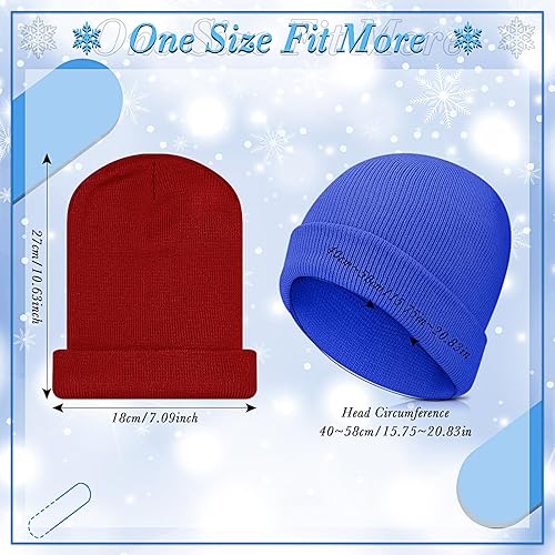 Miniatura 4 de Handepo 60 unidades de gorro y guantes de invierno para niños, sombreros de punto a granel, guantes cálidos unisex para clima frío, regalos de