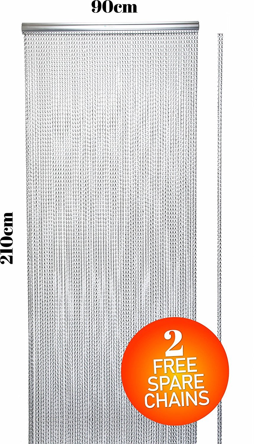 Buy Xterminate Fly Blind Screen Chain Curtains for Doors with 2 FREE