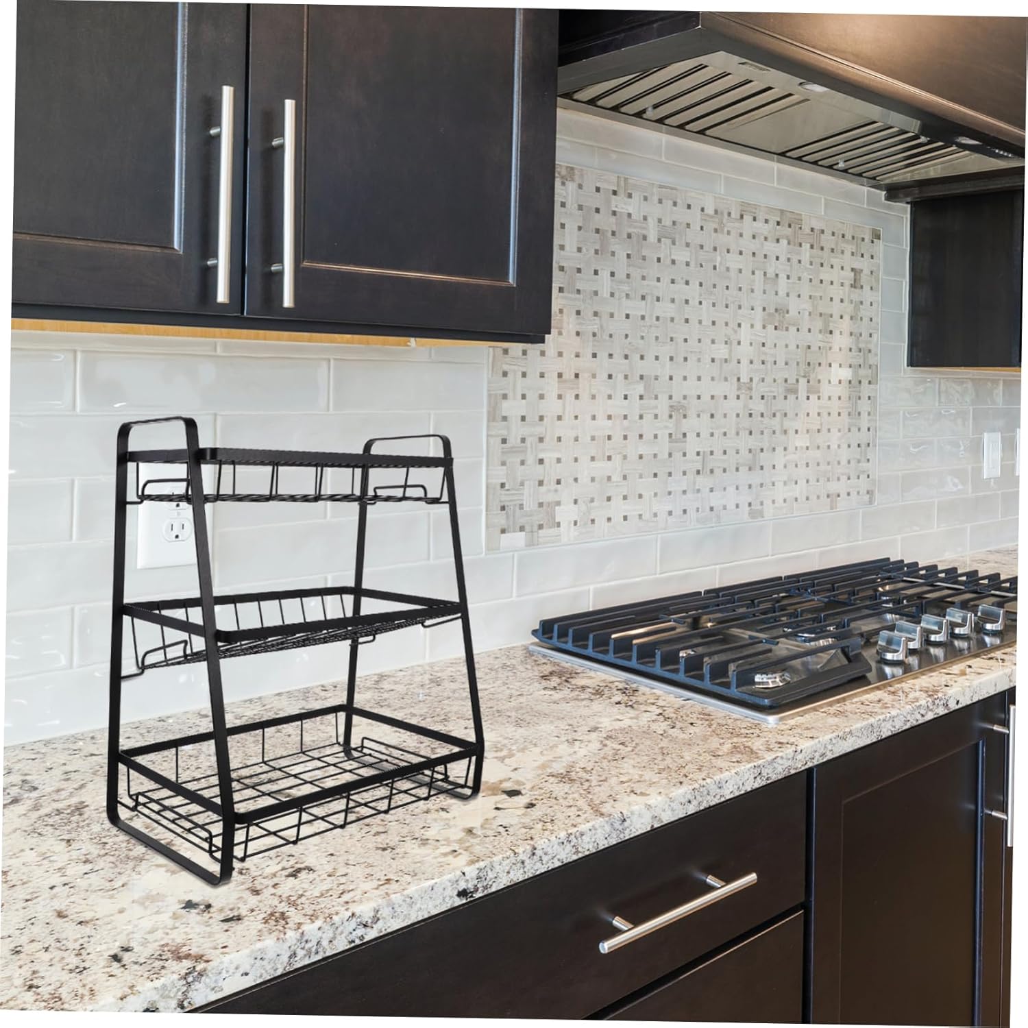 1Pc Detachable Multi Layer Seasoning Bottle Rack Sturdy Storage Shelf for Kitchen Organization Space Saving Design for Spice Bottles and Items