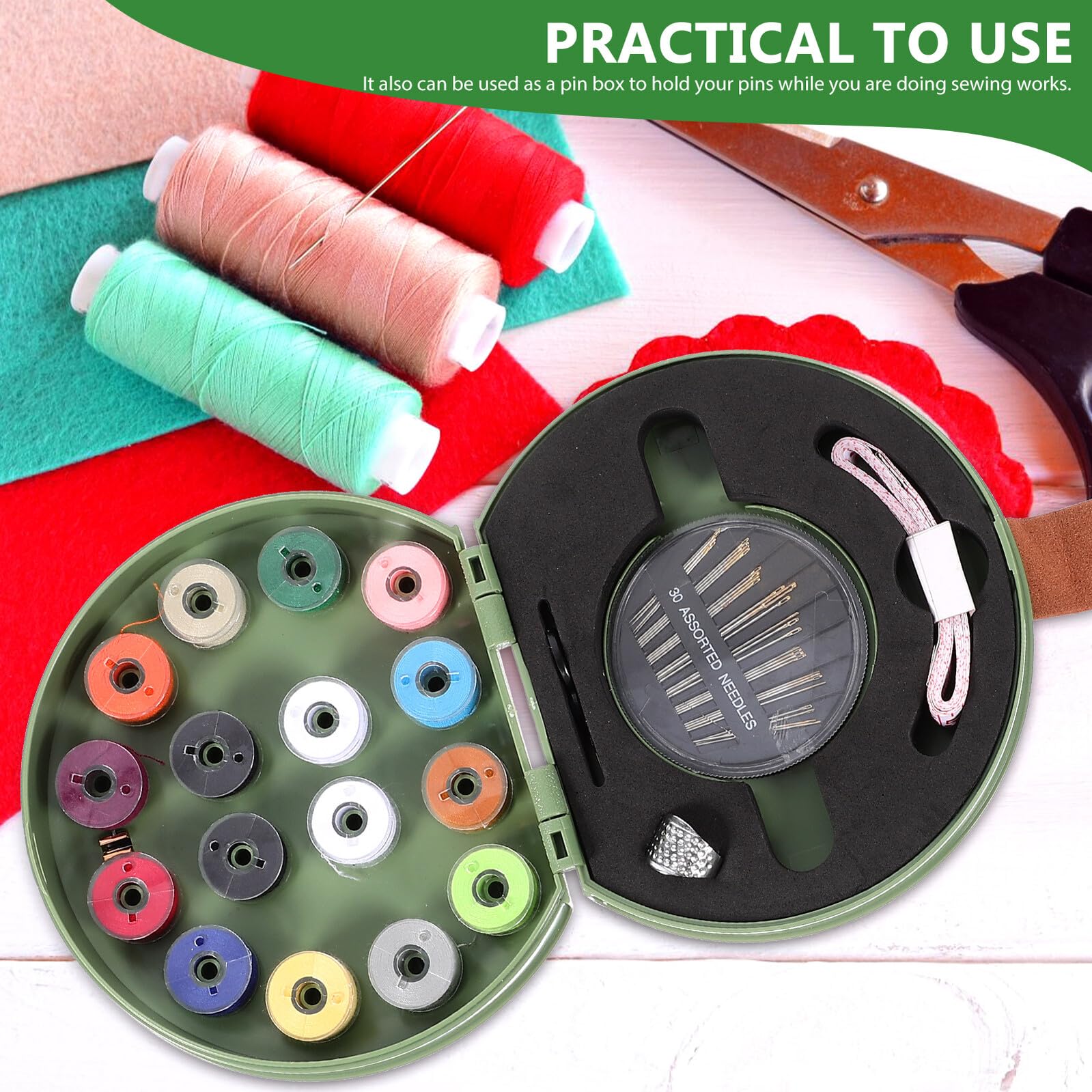 Mini Kit de Costura Portátil para Madre y Amigas, Organizador Compacto