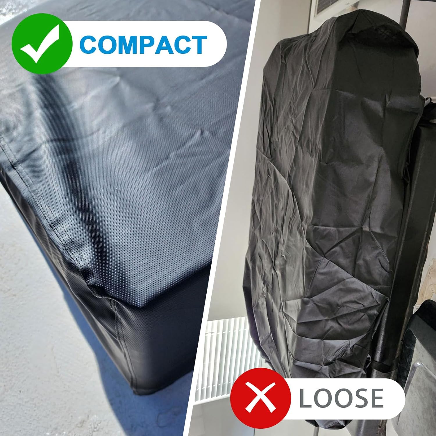 RV Camper Air Conditioner Cover Trailer AC Covers for RV Roof Unit, Compatible with FOGATTI, BZW, VEVOR, Dometic FreshJet 3 RV Air Conditioner Winter Covers for Outside - RV A/C Cover for Roof - Image 3