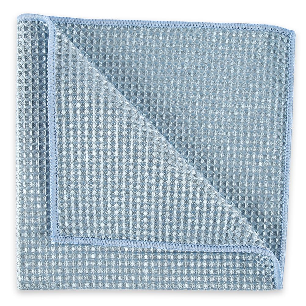 FRANZ MENSCH 50 Stück Mikrofasertücher Micro Master Waffle blau | Polyester/Polyamid, L: 40 cm, B: 40 cm, 300 g/m², Karton, Reinigungstücher, Poliertuch, Microfaser, Küchentücher, Autotücher