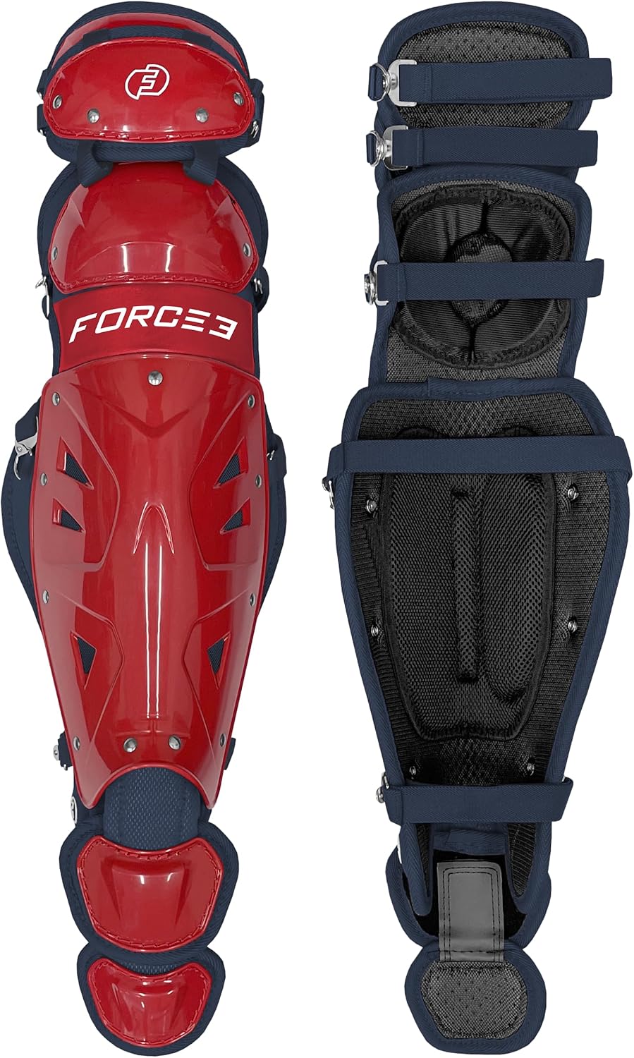 FORCE3 Defender Catcher Leg Guards with Dupont Kevlar