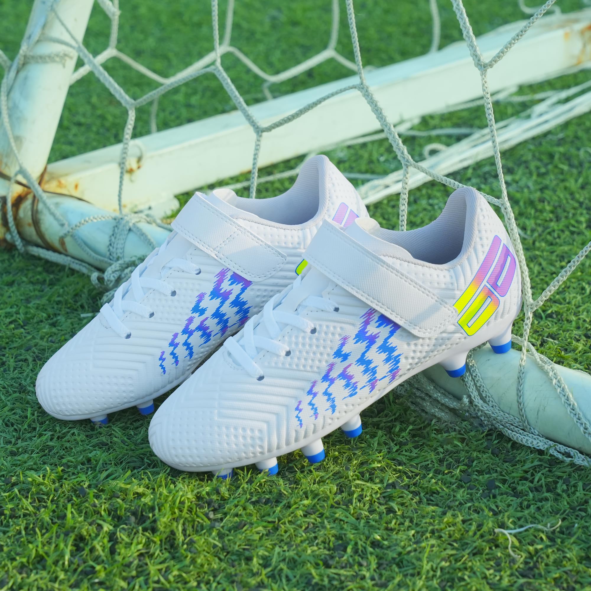 JABASIC Chaussures de Football pour Enfants Garçons et Filles