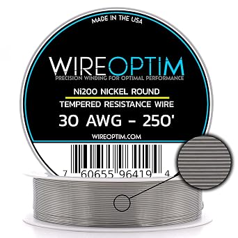 30 AWG - Tempered Nickel Ni200 Non Resistance Wire - 250 Feet
