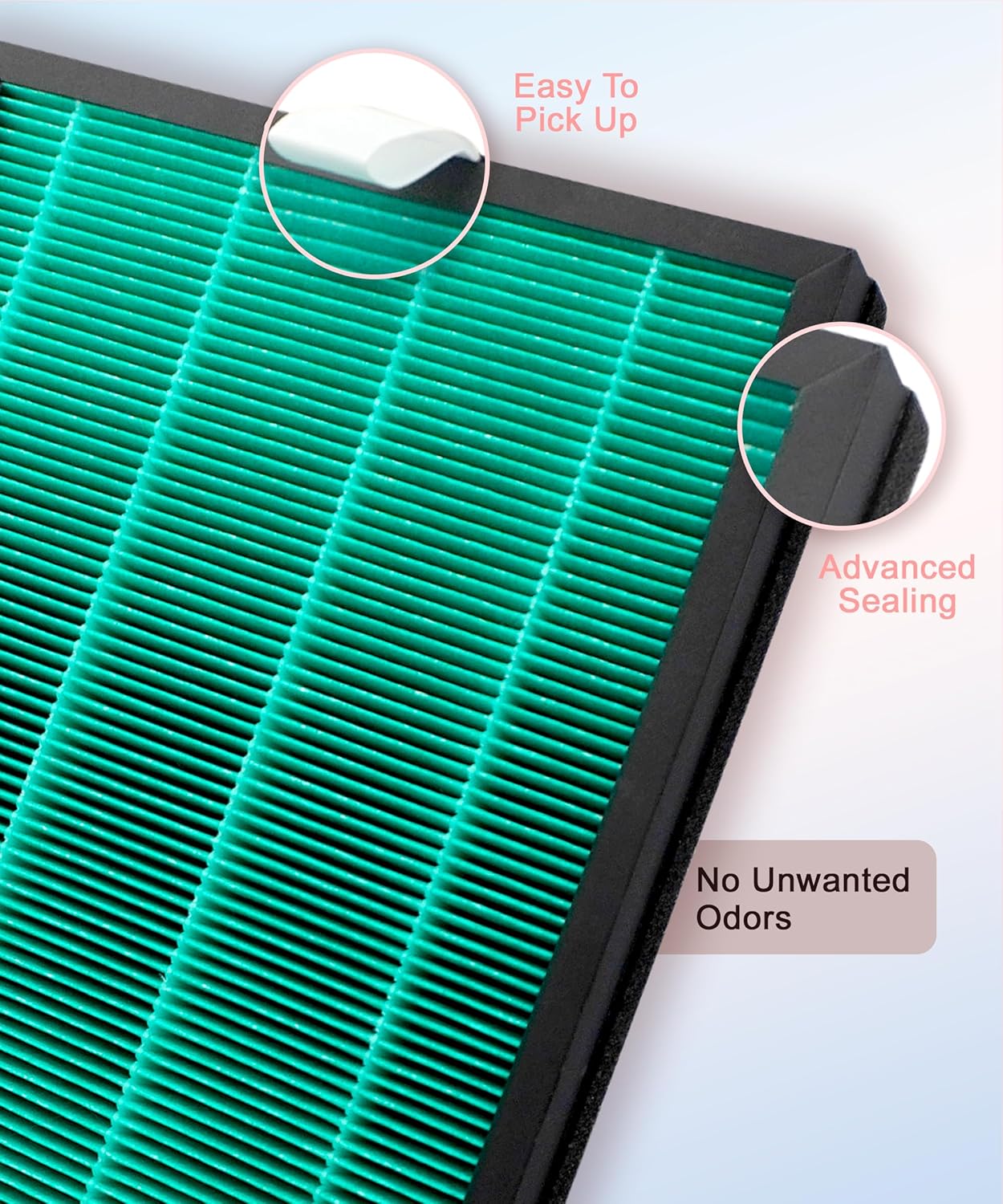 C3500 Replacement Filters Compatible with LUFTRUM C3500 Air Purifier, with Activated Carbon Filter for gases and odors, 2 Counts - Image 7