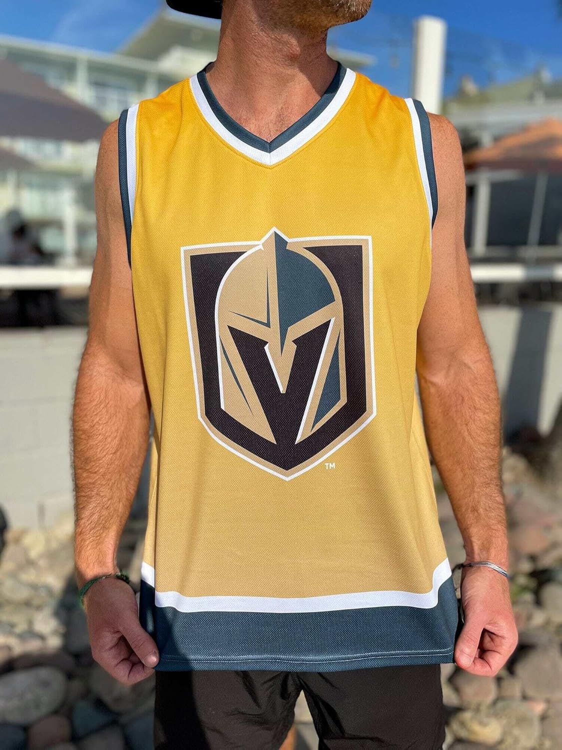 Vegas Golden Knights Championship Gold Ombré Hockey Tank