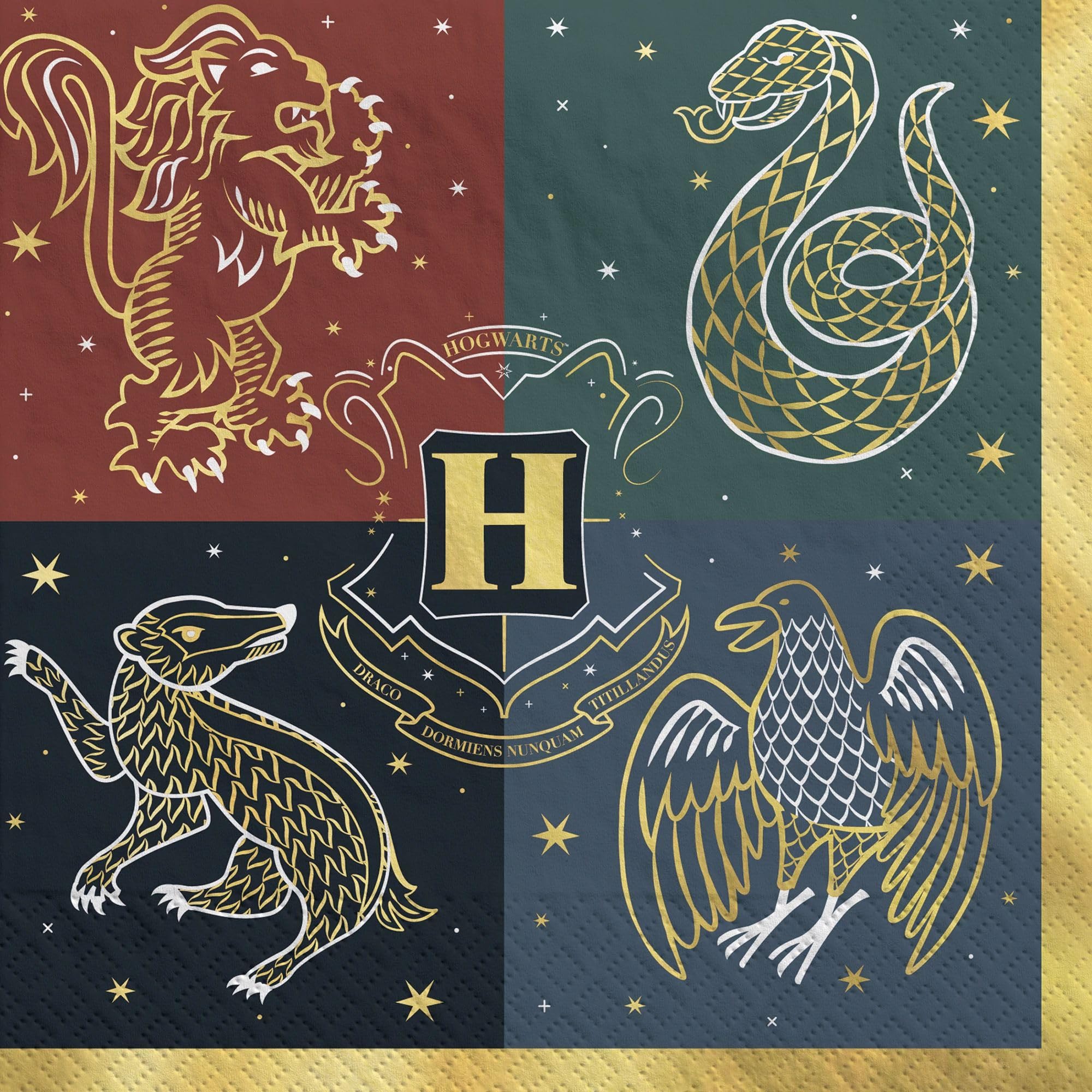 amscanHogwartz University Harry Potter Hot-Stamped Luncheon Napkins 16Ct
