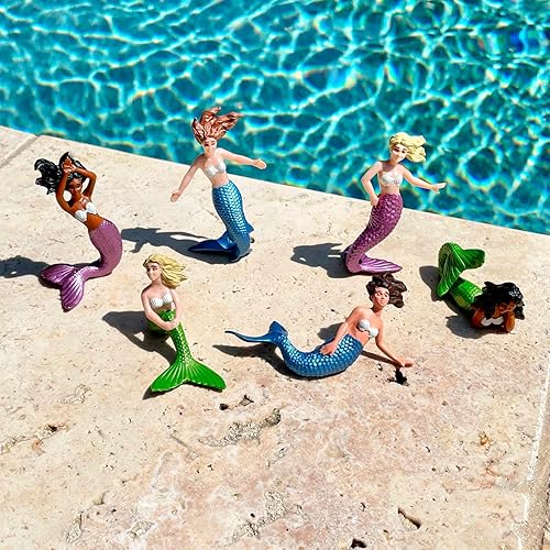 Miniatura 6 de Safari Ltd. Mermaids TOOB - 6 figuras detalladas de plástico modelo - Divertido juguete fantástico para niños, niñas y niños a partir de 3 años