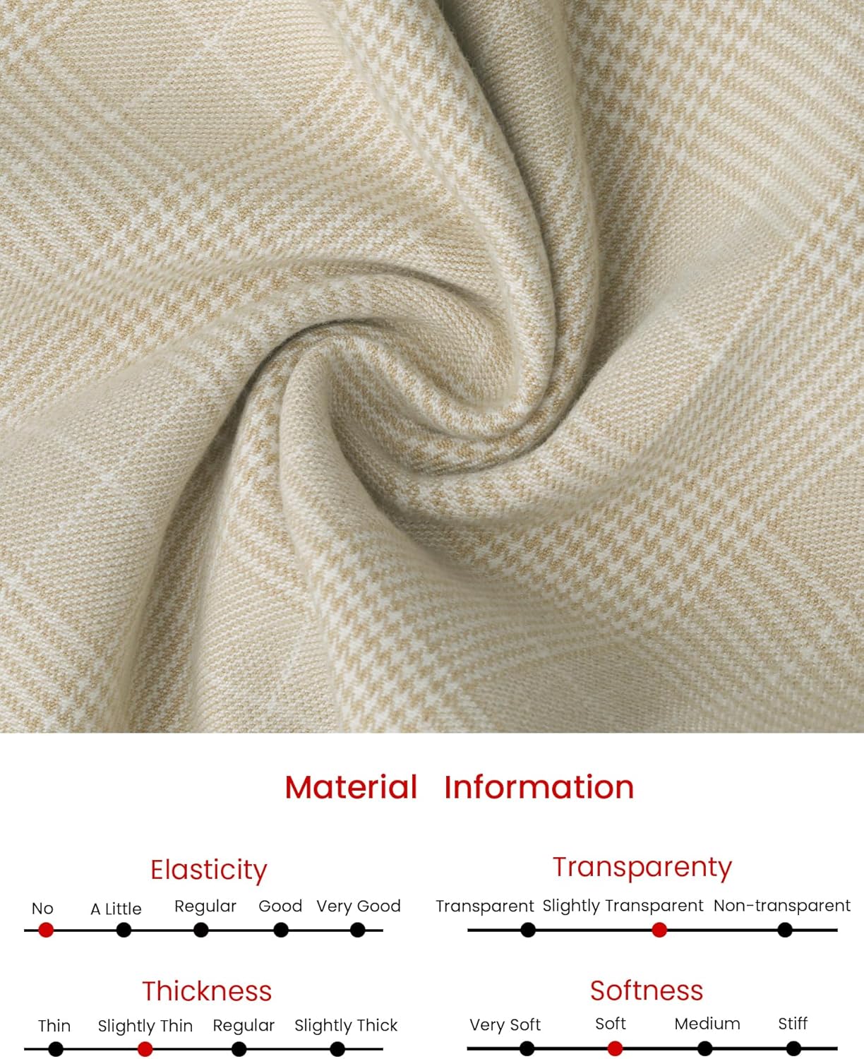 Women's Plaid Work Pant Vintage Houndstooth Tartan Straight Long Trousers - Image 6