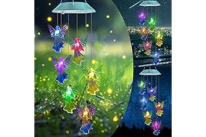 Enchanting Solar Angel Chimes: Harmonious Illumination for Your Sanctuary