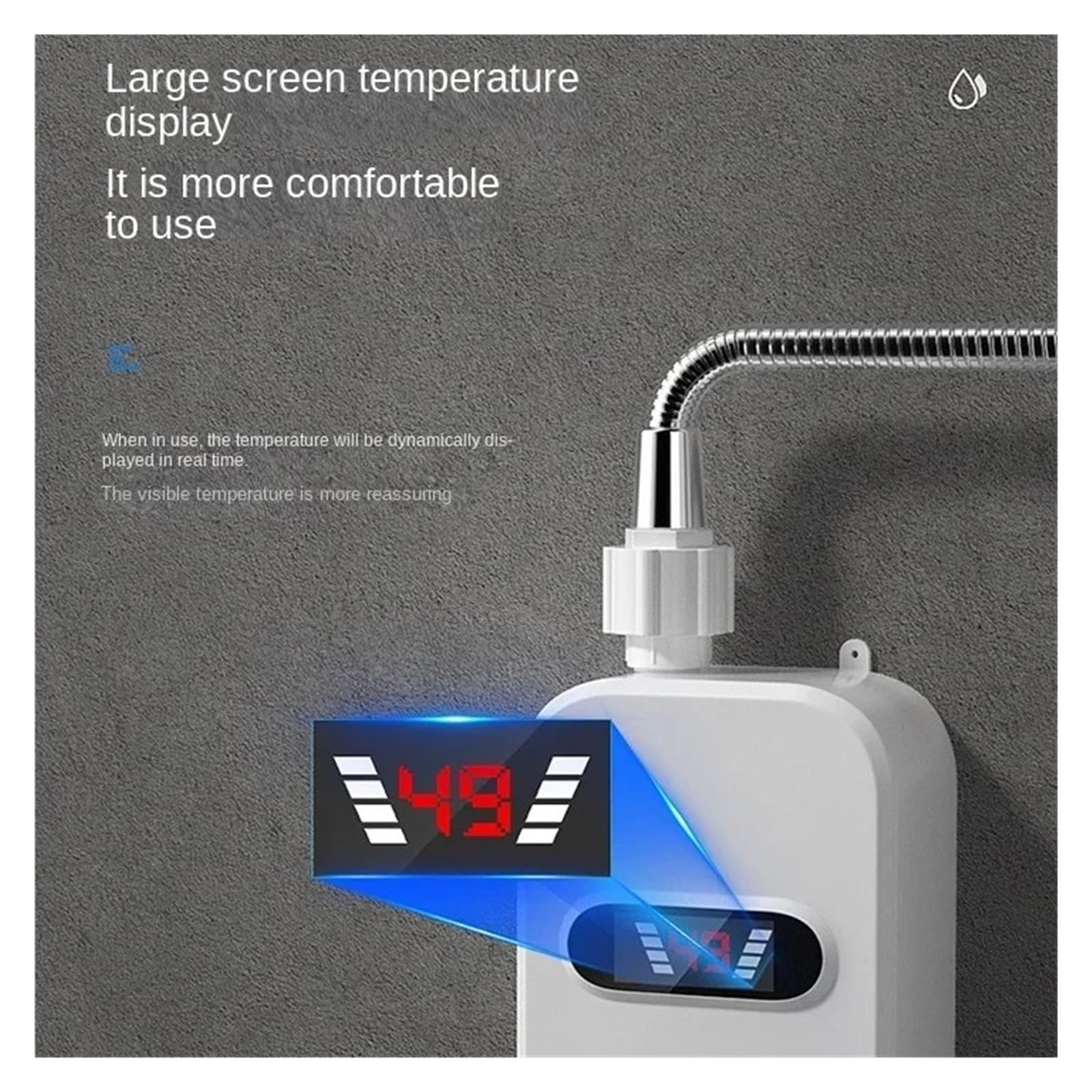 Scaldabagno Compatto A Richiesta Istantanea For Cucina Con Soffione Doccia For Bagno E Controllo Dela Temperatura Veloce E Comodo