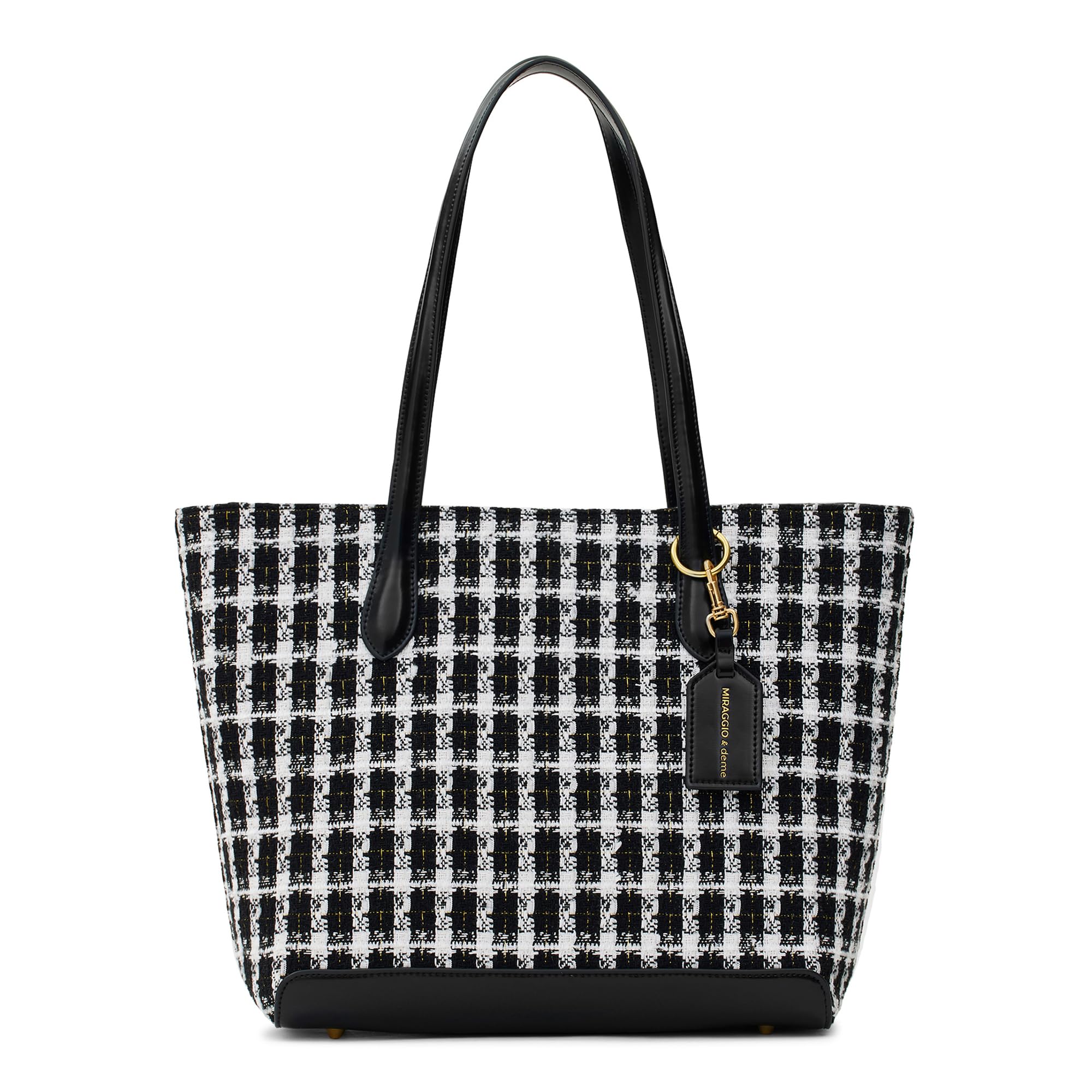 See full amazon price history chart for Miraggio Frida Tweed Checkered Tote Bag for Women (Black) Miraggio Frida Tweed Checkered Tote Bag for Women (Black) (B0CQRM5SHD) Amazon Price History, Amazon Price Tracker