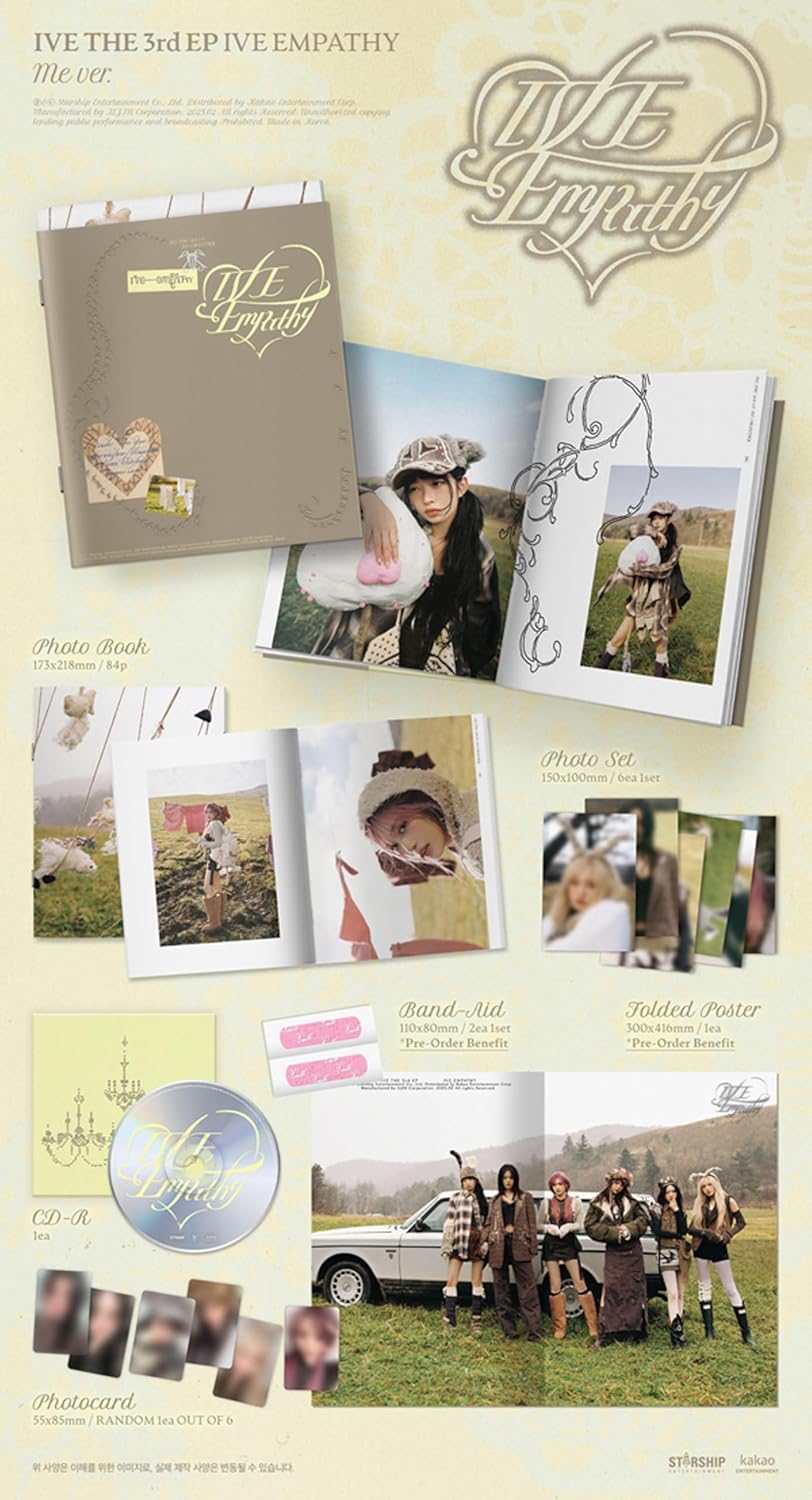 IVE Ive Empathy 3rd EP Album (Photobook - 3 Version Set) - Music Album EP