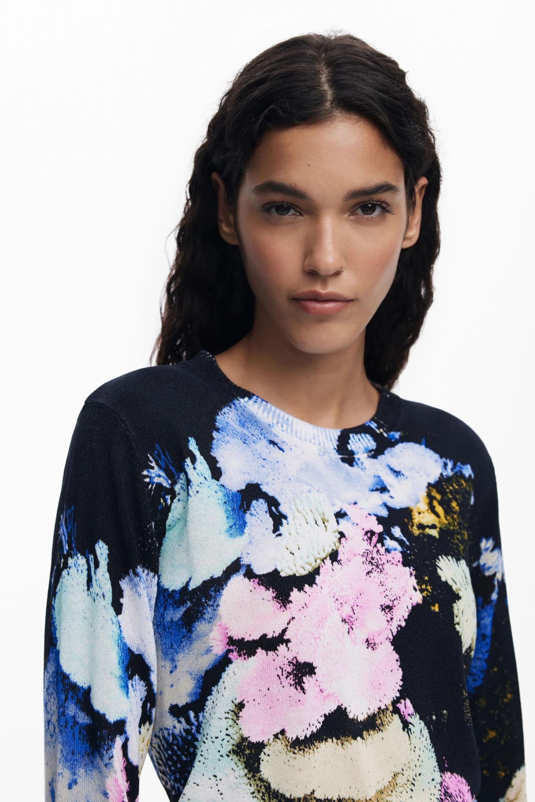 Desigual Jers_nenufar_lac Pullover Sweater Mujer (Pack de 1)