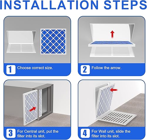 Miniatura 7 de LEKEN Filtros electrostáticos reutilizables MERV 13 de 16 x 20 x 1 para horno de CA para hogares con mascotas, contiene 1 marco ABS reutilizable+12