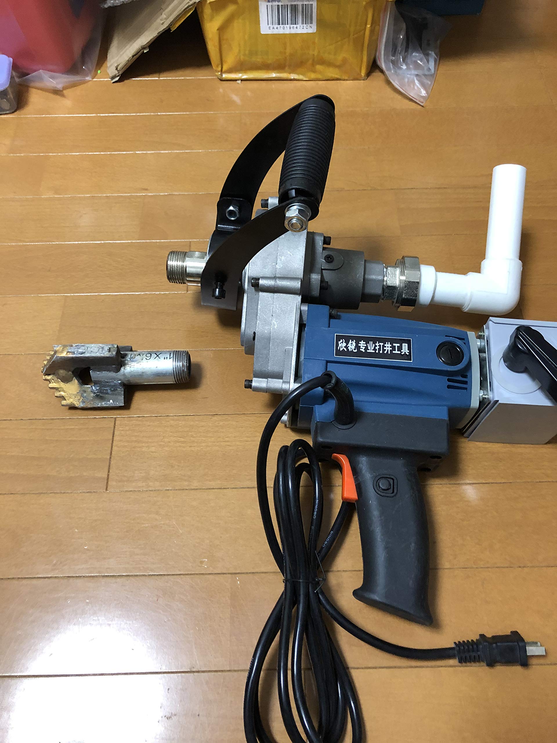 Amazon | 水圧電動井戸掘り機 ドリルビット付き | 穴掘り