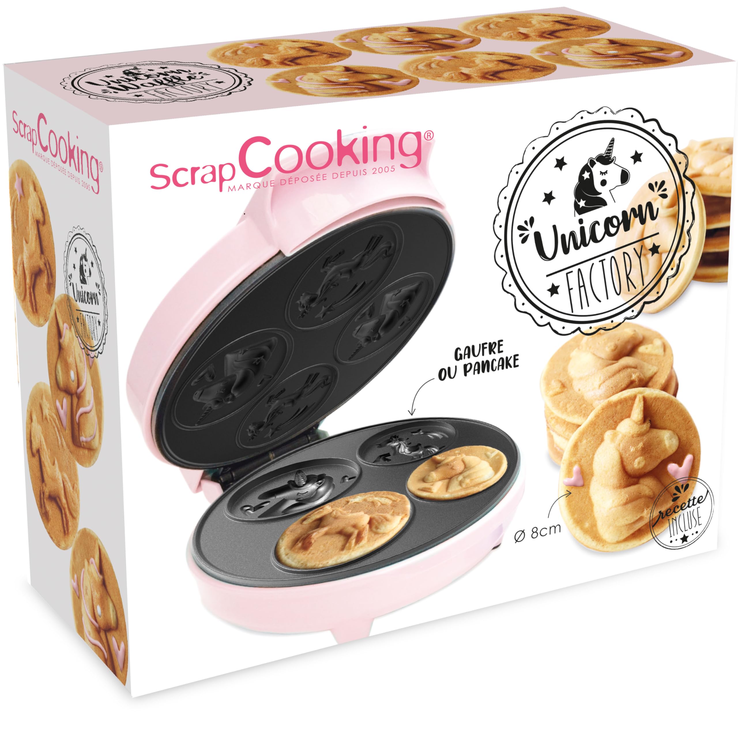 ScrapCooking - Machine à Gaufres & Pancake Licorne - Unicorn Factory