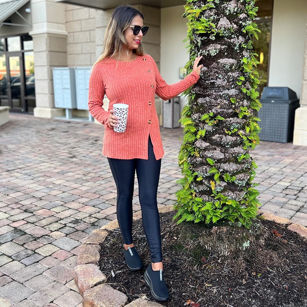 Oude Platform Loafers for Women Comfortable | Womens Slip On Sneakers Lightweight | Women's Walking Shoes Work Long Hours | Thick Rocking Bottom - Image 2