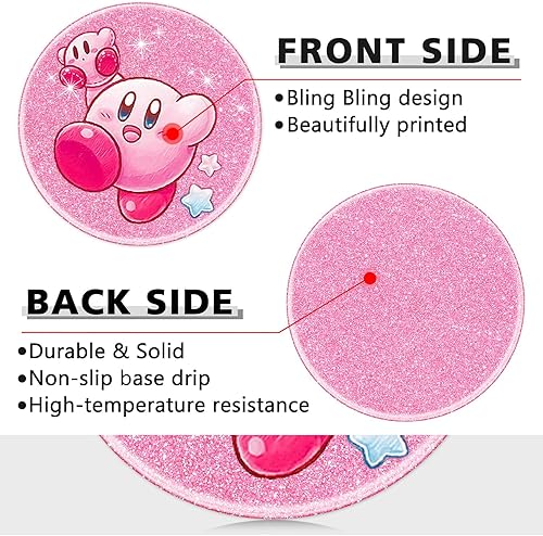 Miniatura 3 de Jupswan Portavasos para automóvil, paquete de 2 unidades, lindo acrílico nuevo, accesorios para decoración de interiores para mujeres