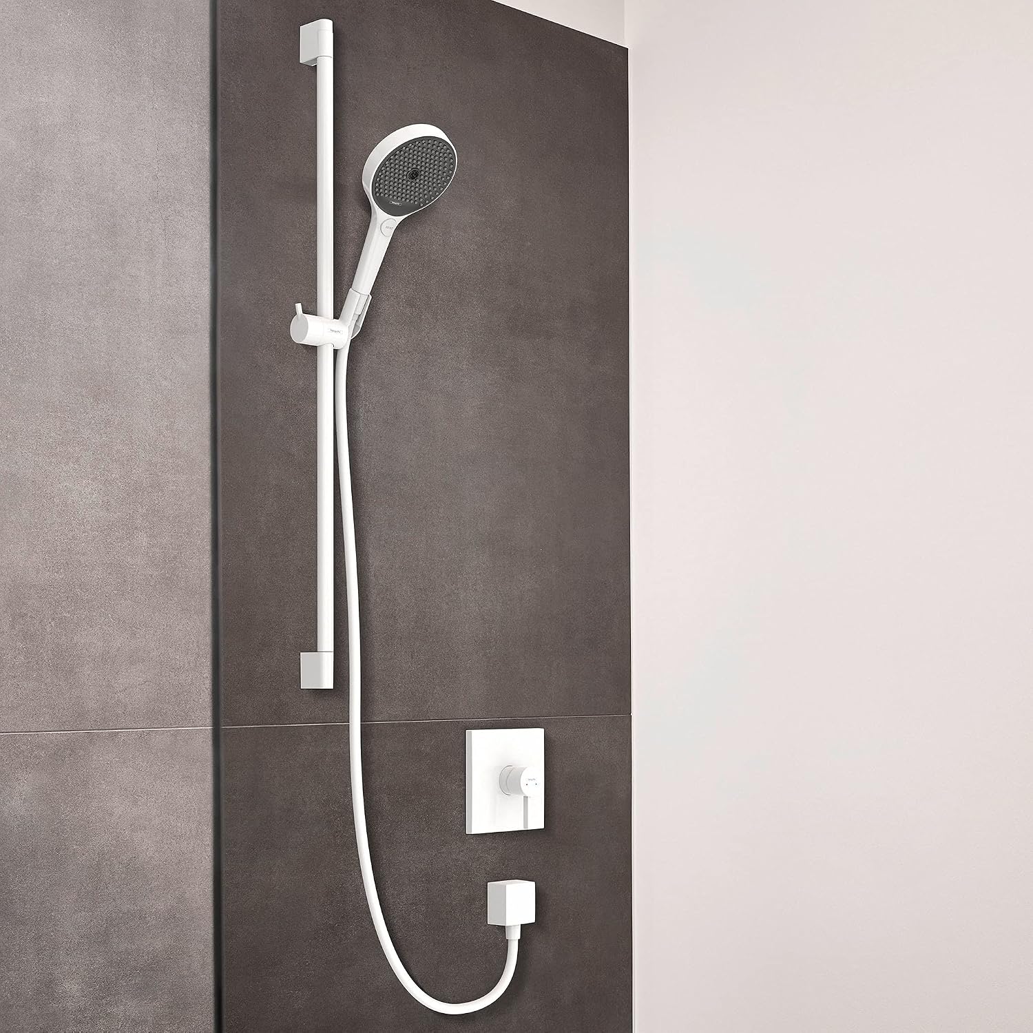 hansgrohe Finoris Single lever shower mixer for concealed installation matt white, 76615700 - Image 3