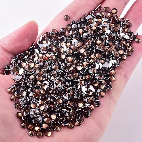 Miniatura 3 de BLINGINBOX 15000 diamantes de imitación de parte trasera plana, resina de respaldo plateado, diamantes de imitación no termofijos, gran cantidad al