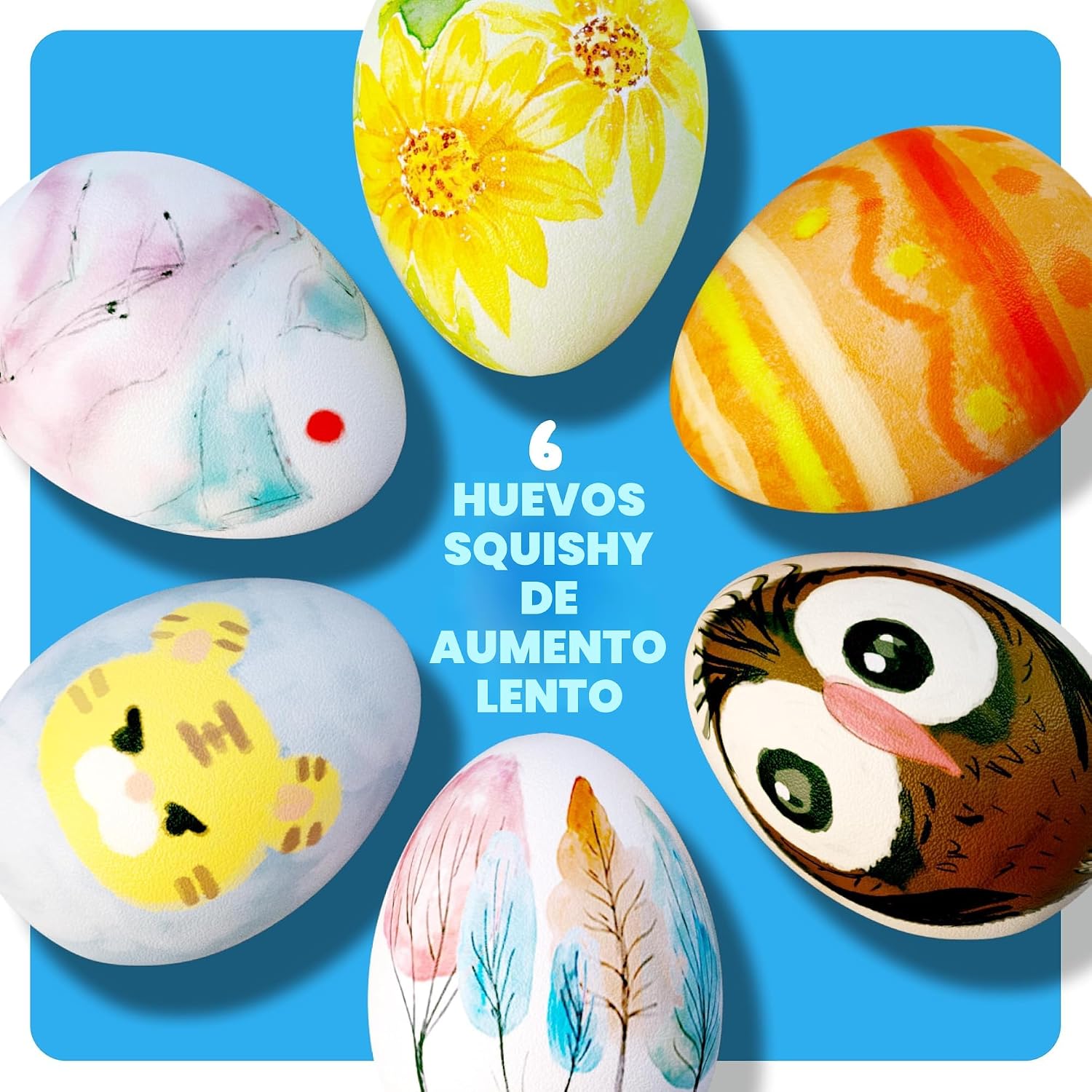 Dan&Darci Kit de Pintura Squishy de Huevo de Pascua - Artes y Manualidades para Niñas y Niños - Actividades Artísticas para Niños - Regalo de — imagen 6
