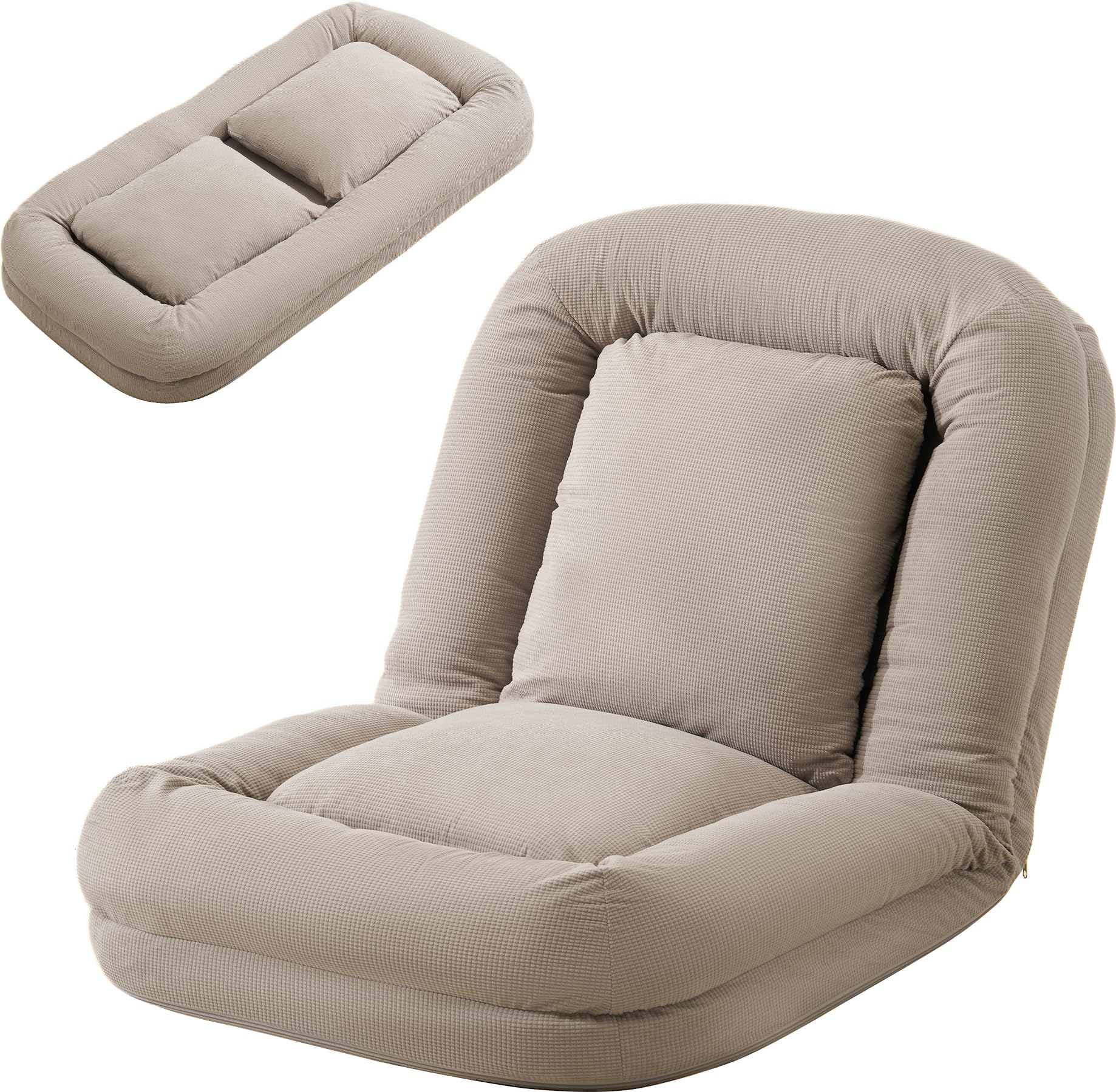 ①✅ソファベッド✅ Amazon｜18Depot ソファーベッド 一人用 折りたたみ 3WAY