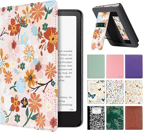 Miniatura 26 de CoBak Funda con soporte para Kindle Paperwhite 12.ª generación 2024 (7") y Kindle Colorsoft Signature Edition - Funda de piel sintética duradera con