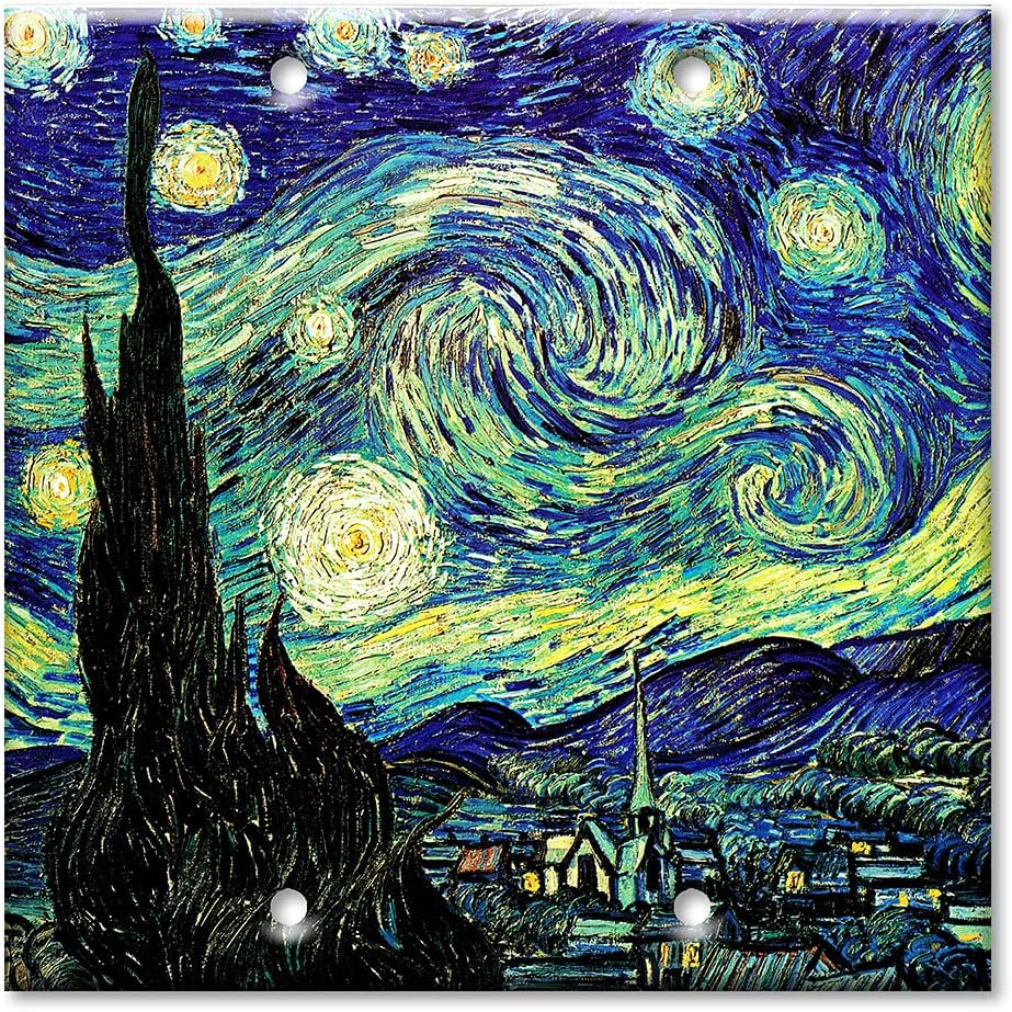 Van Gogh: Starry Night Switch Plate - Double Toggle