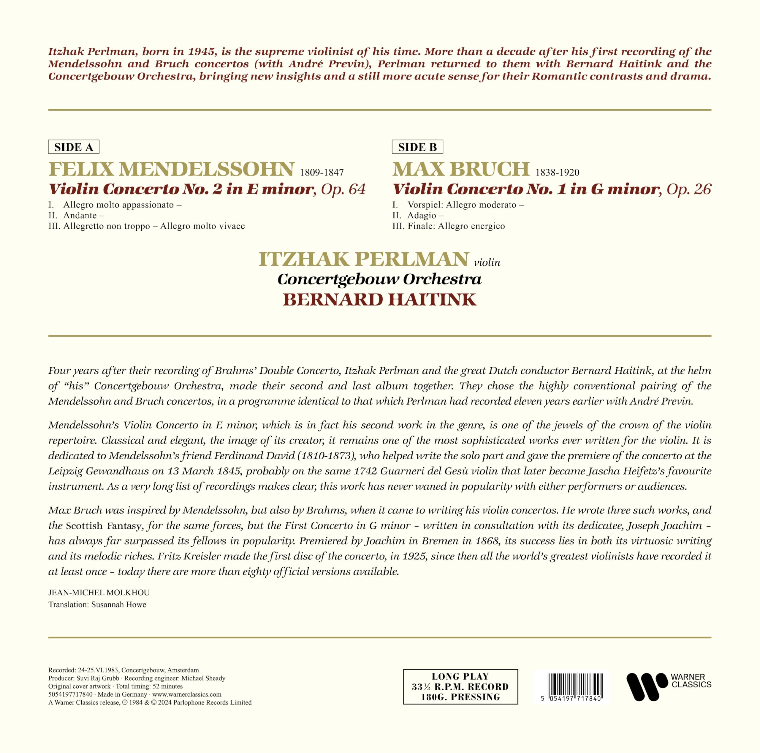 Mendelssohn: Violin Concertos